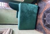3 sitter couch, mirror stand and shelf