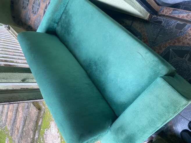 3 sitter couch, mirror stand and shelf