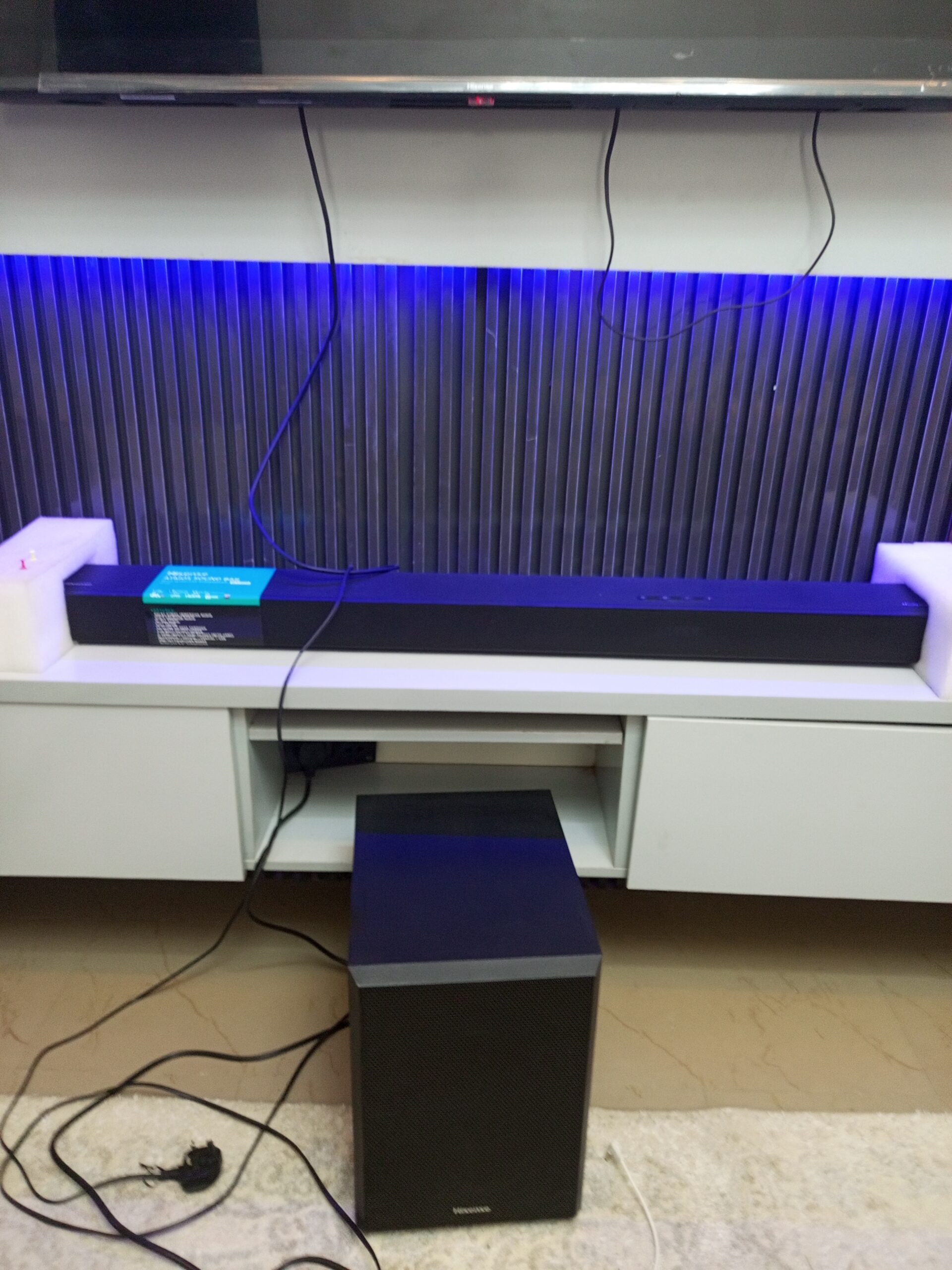 Hisense Atmos Sound bar with wireless subwoofer