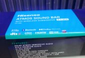 Hisense Atmos Sound bar with wireless subwoofer