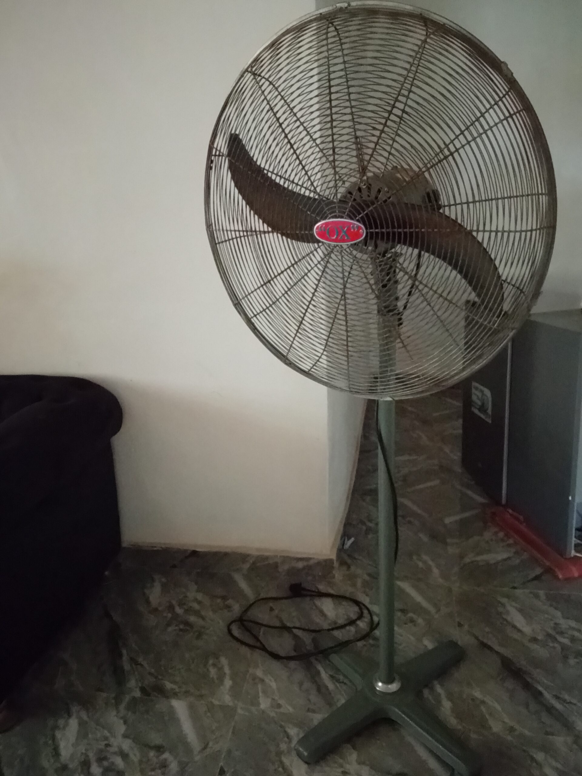 Fairly used items – Shelf, chair, Ox fan and children wardrobe